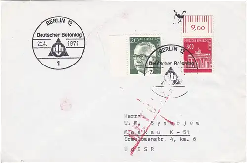 Lettre de Berlin - Journée allemande du béton de retour à l'URSS