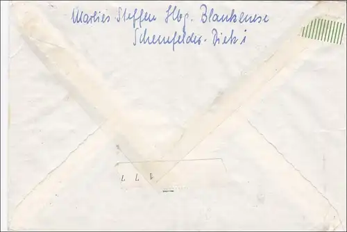 Brief aus Blankenese nach Belgien 1959