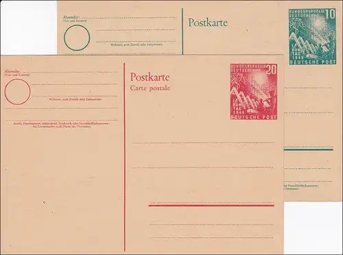 Ganzsache:  PS01+2, ungebraucht