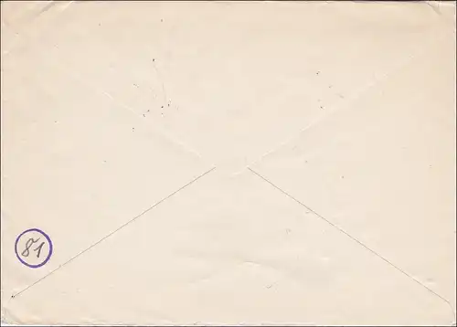 Lettre 1952 à Nuremberg. - Enchantée.