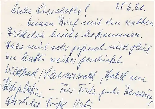 Carte postale 600 année célébration Neukölln 1960 après Kassel