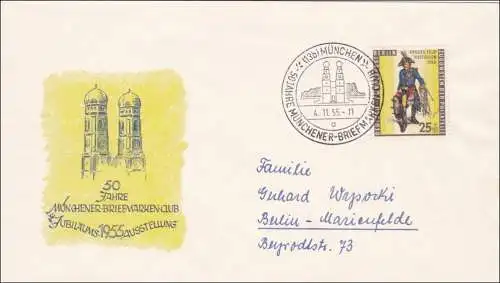Münchner Briefmarken Club 1955 nach Berlin - Jubiläum