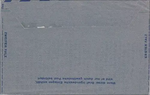 Lettre postale aérienne - Taxe Percue Deutsche Post Berlin 1950 vers les États-Unis