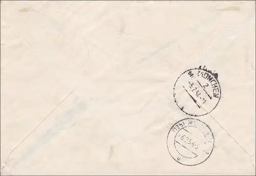 Inscrivez Dachau à Munich - Frais supplémentaires 1954