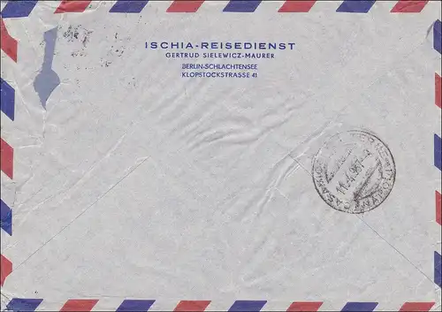 Lettre de Berlin en 1957 à Ischia