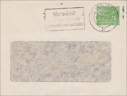 Ganzsachen Umschlag 1957 - Werbestempel Vorsicht vor Unfällen