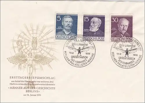 FDC: Otto Lilienthal 1958