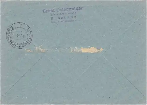 Remise de Constance vers Reichenbach/Steinbach