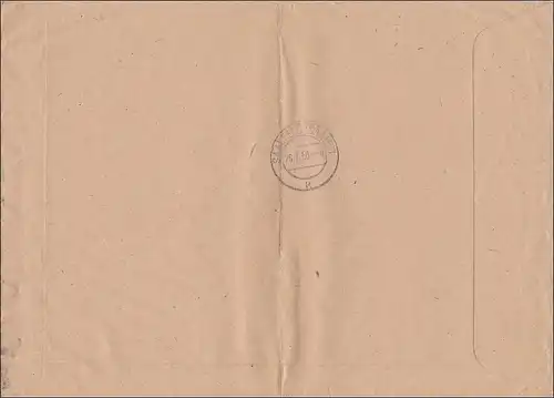 RDA: documents d'affaires 1955 comme messager de Gera à Saalfeld