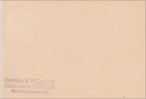 Carte postale/Meiningen 1953 - Envoi de diligences de Erfurt