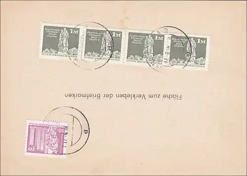 DDR:  Antwortpostkarte als Postsache Jena