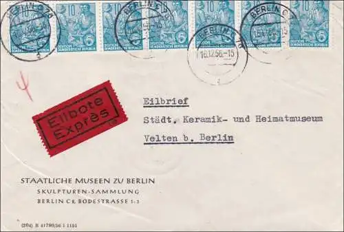 1956: Eilbote von Berlin nach Velten - Staatliche Messen - Skulpturen Sammlung