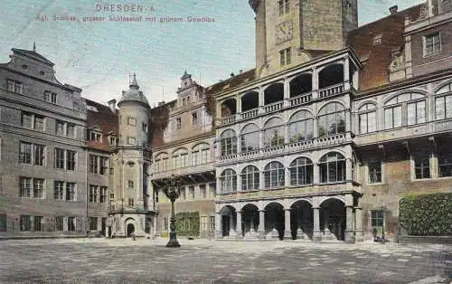 Ansichtskarte Dresden 1909: Stempel: 3. D. Kunstgewerbeausstellung Germania