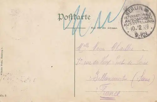 Ansichtskarte Berlin Internationale Automobil Ausstellung 1907, Germania