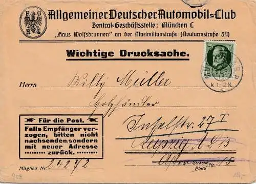 ADAC Müchen, wichtige Drucksache 1915