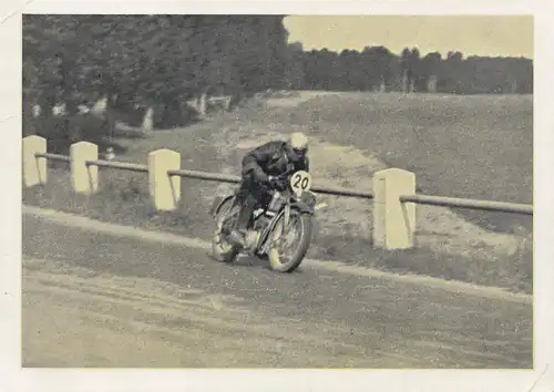 Course moto Pardubice 1938 avec timbre spécial