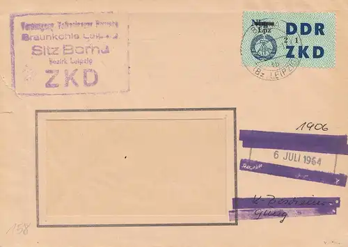 Mines: DDR ZKD 1964, VVB, Lignite Leipzig, Borna vers Bitterfeld Rare !!