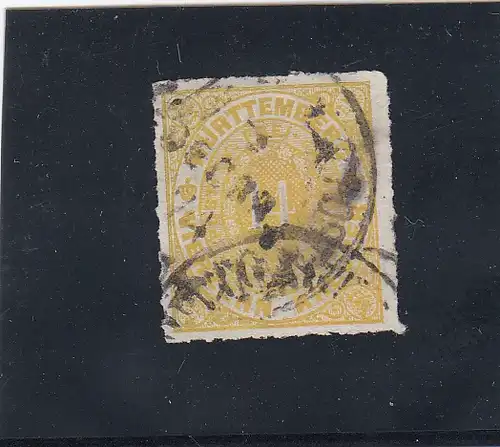 Wurtemberg: numéro 41b, cacheté avec BPP Photoatest