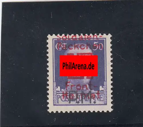 Feldpost: Saloniki Päckchenmarke, MiNR. V, **