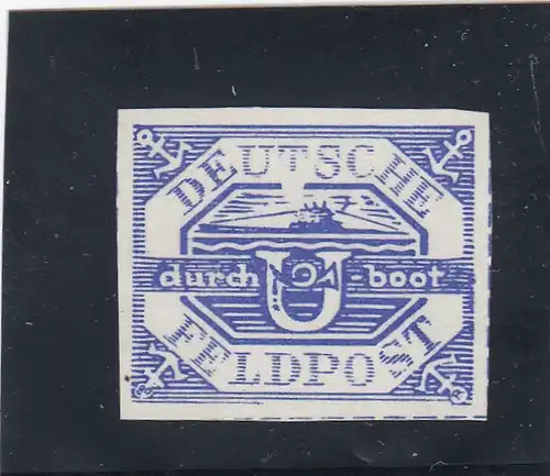 Feldpost MiNr. 13, Plattenfehler III, **, postfrisch
