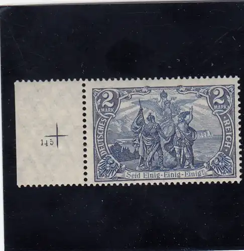 Reich allemand: MiNr 95 AI, plaque n° 145, frais de port avec BPP Attest