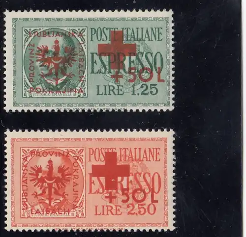 Laibach: MiNr. 29-30, **