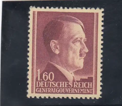 Gouvernement général (GG): MiNr. 89P - Pression d'essai