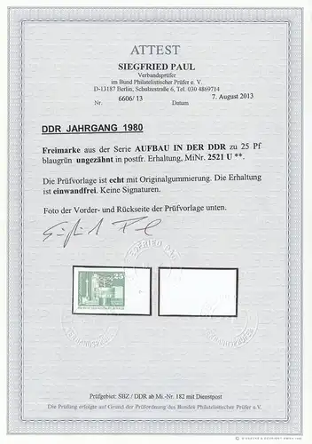 DDR: MiNr. 2521 U, **
