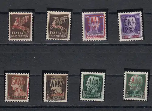 Dt. Besetzung Zante: MiNr. I, 1-3I/II, **, BPP Attest