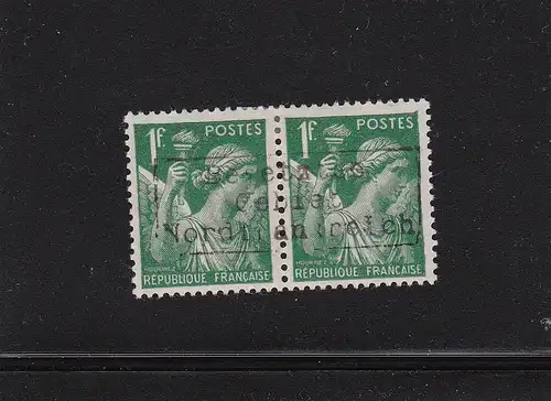 Dt. Besetzung  Frankreich: Dünkirchen: MiNr. 20 II im Paar,  BPP sign. *