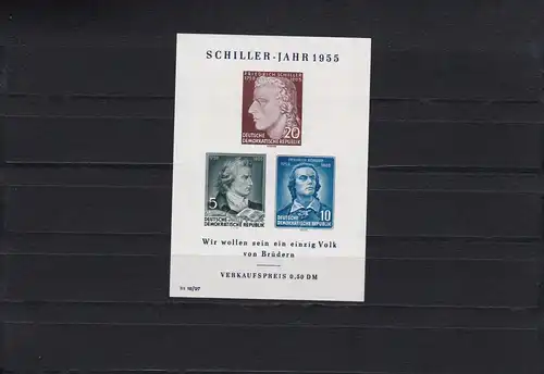 DDR: MiNr. Block 12 II, postfrisch