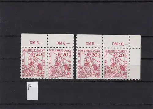 DDR: MiNr. 544 I-VI, VIII, IX, postfrisch, **