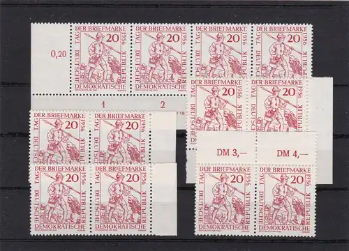 DDR: MiNr. 544 I-VI, VIII, IX, postfrisch, **
