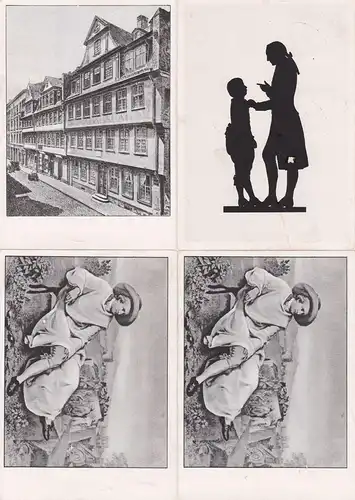 SBZ: Min. 235-237, 4 cartes en recommandé avec différents cachets spéciaux