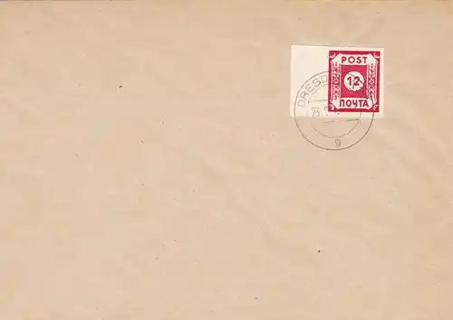 SBZ: MiNr. 41 ( BI b ), Stempel Dresden 1945, BPP Foto-Attest