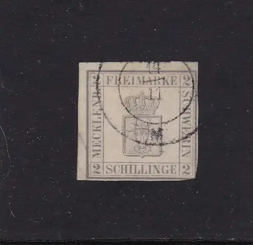 Mecklenburg-Schwerin 1867: MiNr. 6b, gestempelt