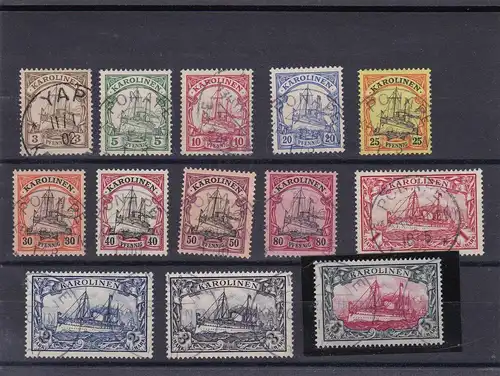 Carolines: Min. 7-19, tamponné, maximum avec test photo BPP