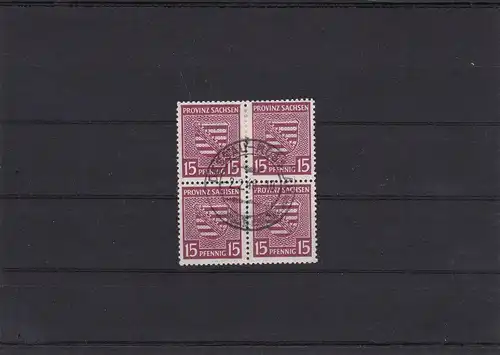 SBZ: Sachsen, MiNr. 80 Xa, gestempelt, BPP Foto Attest
