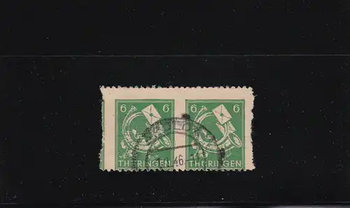 SBZ Thuringe: numéro 95 dw Us, cacheté, BPP Photoatest