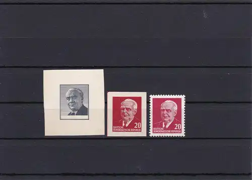 DDR échantillons de pression Pieck.