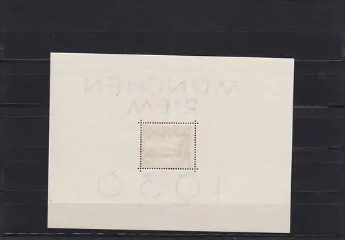 Reich allemand: MiNr. Block 4, **, Denschänkung, BPP Foto Attest