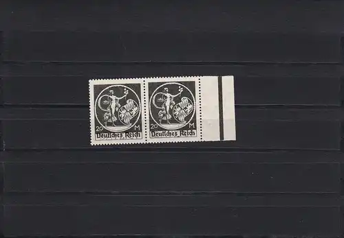 Deutsches Reich: MiNr. 138 I und II, waagrechtes Paar, **