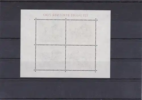 Berlin: MiNr. Block 2, Nr. 340 DD, Doppeldruck der Inschrift der 30er, **