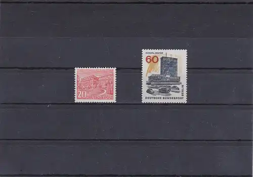 Berlin: MiNr. 49, 260 **, 2x Vollabklatsch