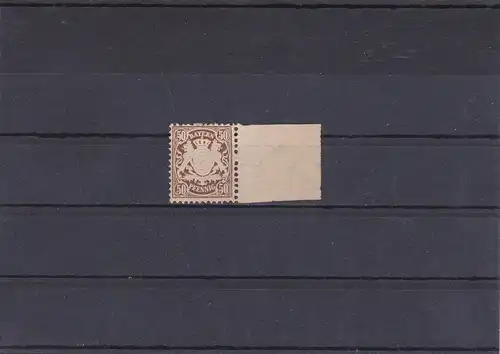 Bavière: MiNr. 46 der Rand, *, BPP Attest