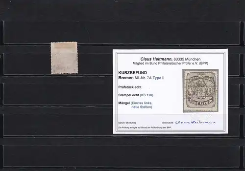 Bremen, Min° 7A, Type II, cacheté, BPP