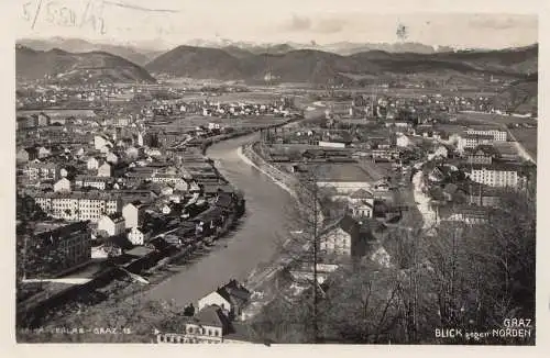 AK Graz 1932, avec courrier aérien vers Plauen-Aéroport de Dresde