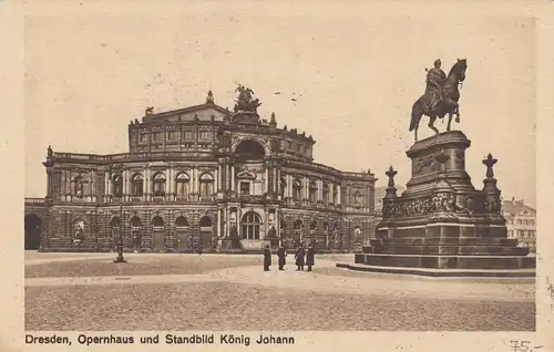 Ansichtskarte Dresden -Neust nach Berlin-Luftpost 1921