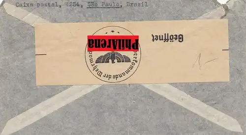 Via Aera LATI Brésil-Berlin 1940 vers Berlin-Latipost, censure