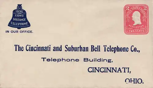 Ganzsache USA, Bell Telephone Co 